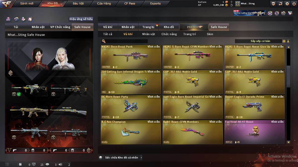 shop acc cf uy tin gia re
